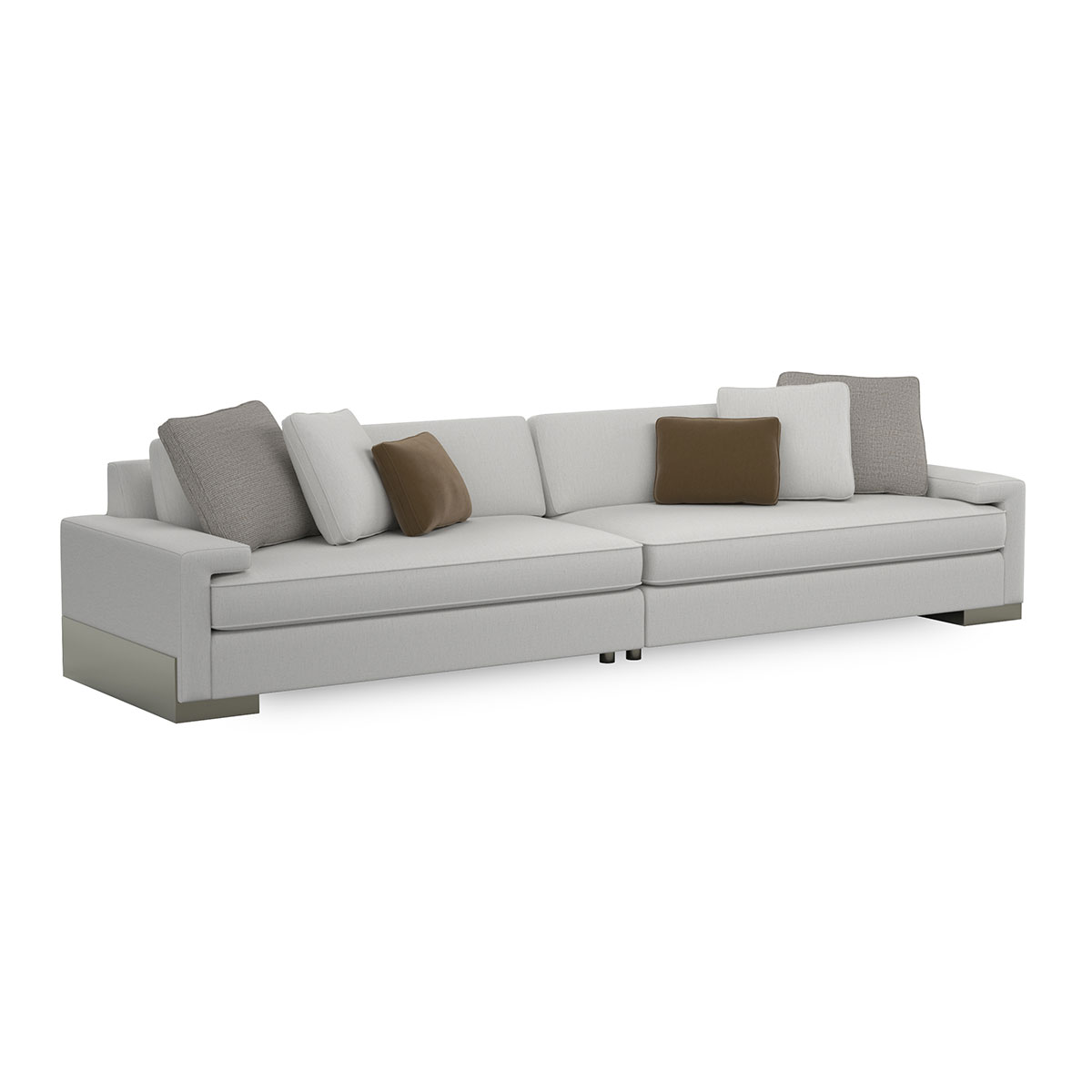 I'm Shelf-ish Sectional Sofa | Caracole Classic Collection | Elegant Contemporary Luxury Exclusive Designer Furniture