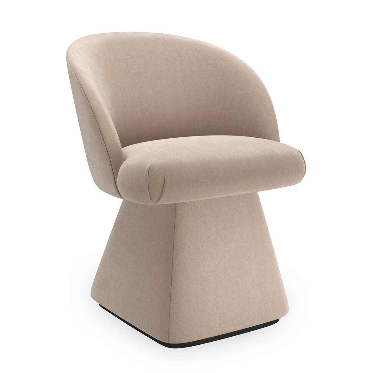 Vuelta Swivel Dining Chair | Caracole Classic Collection | Elegant Contemporary Luxury Exclusive Designer Furniture
