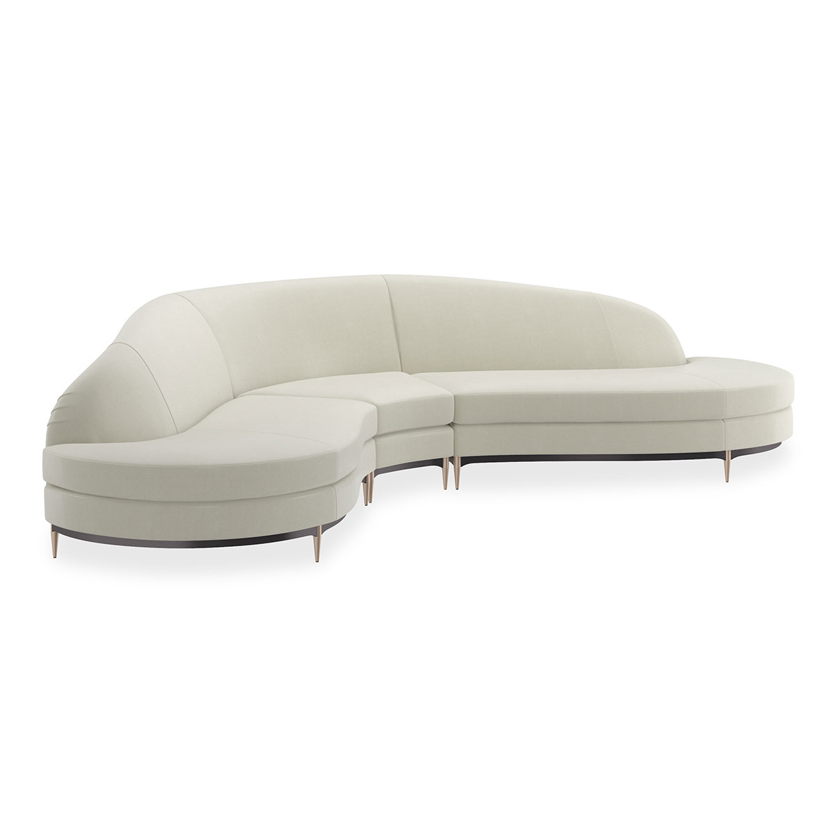 Three's Company Sectional Sofa | Caracole Classic Collection | Elegant Contemporary Luxury Exclusive Designer Furniture