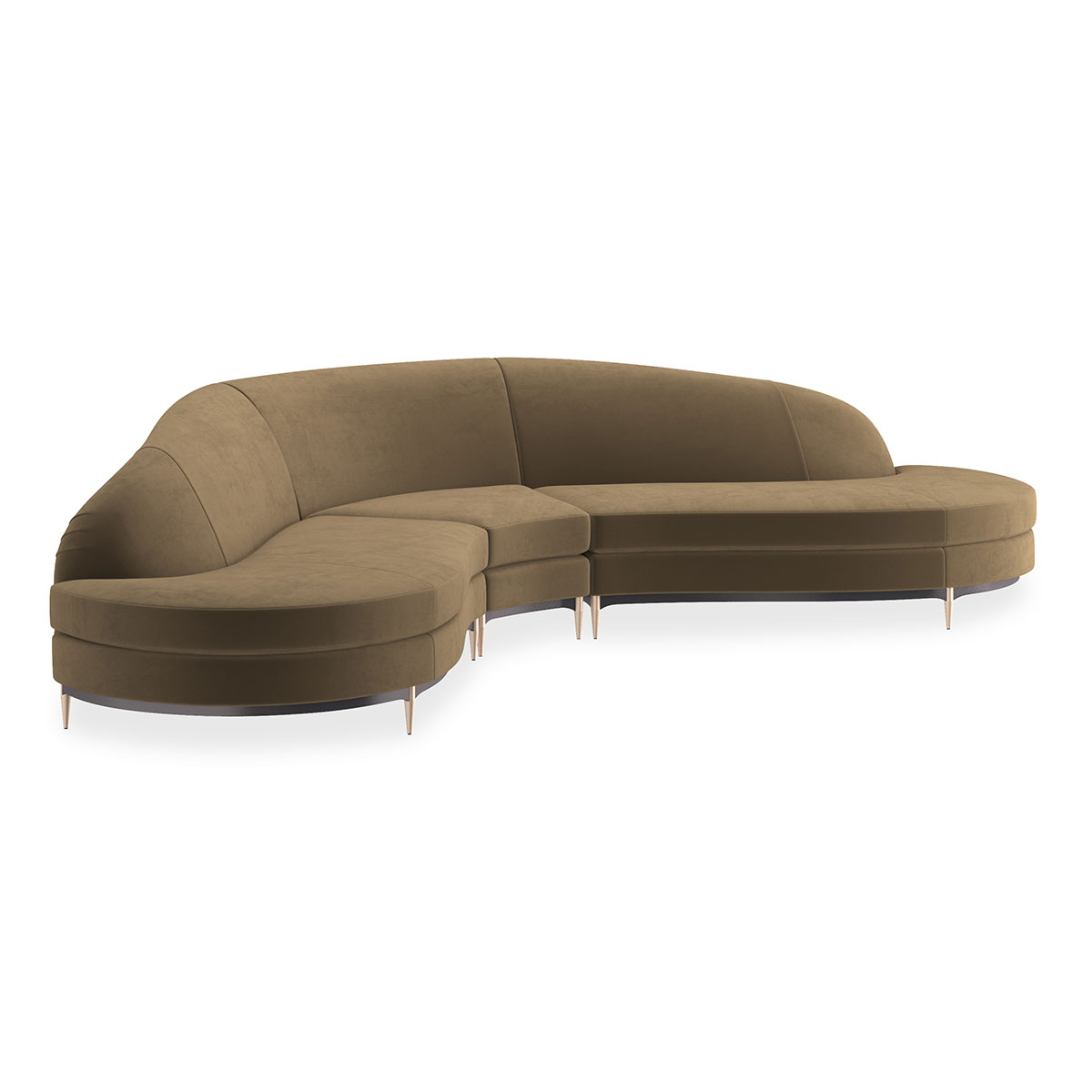 Three's Company Sectional Sofa | Caracole Classic Collection | Elegant Contemporary Luxury Exclusive Designer Furniture