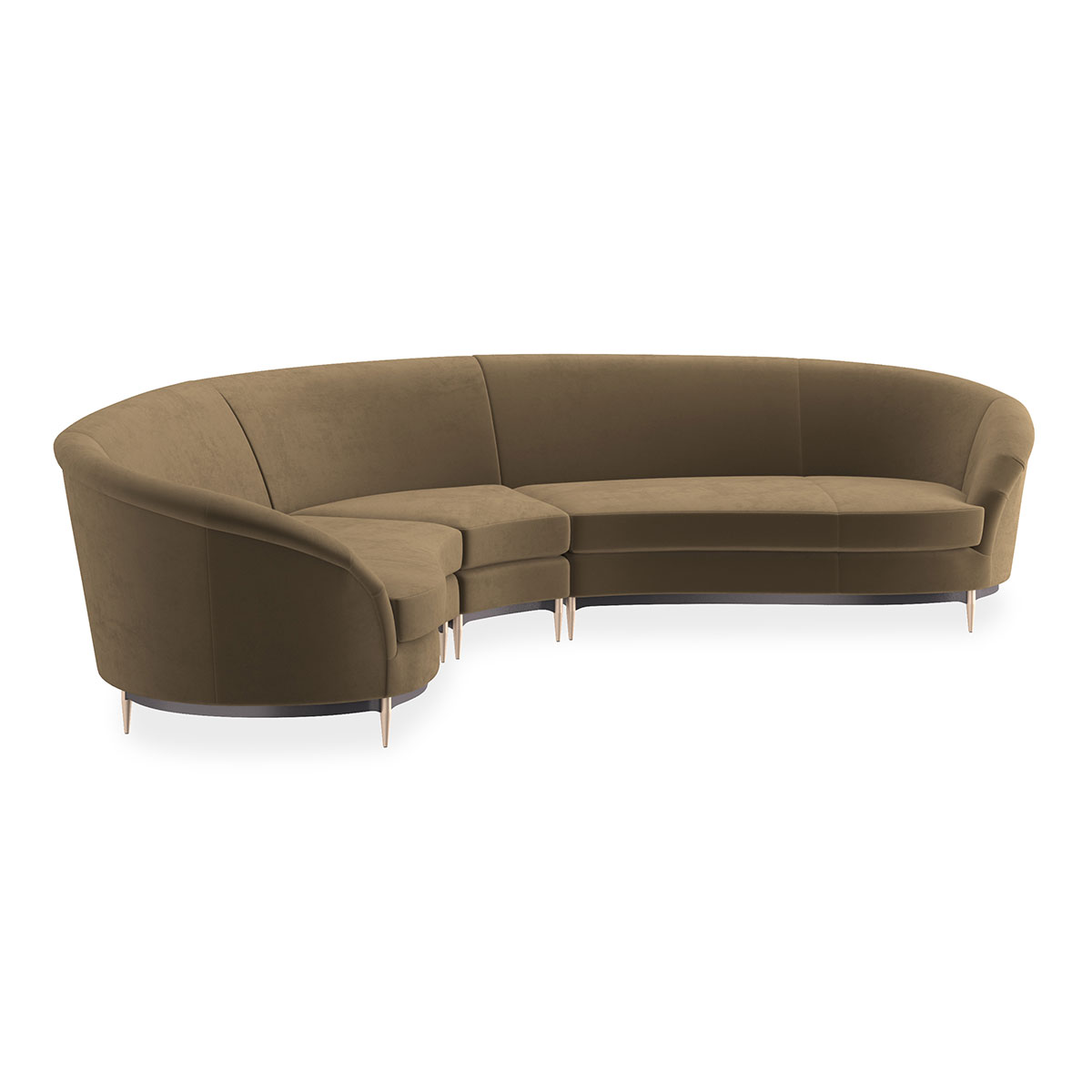 Three's Company Sectional Sofa | Caracole Classic Collection | Elegant Contemporary Luxury Exclusive Designer Furniture
