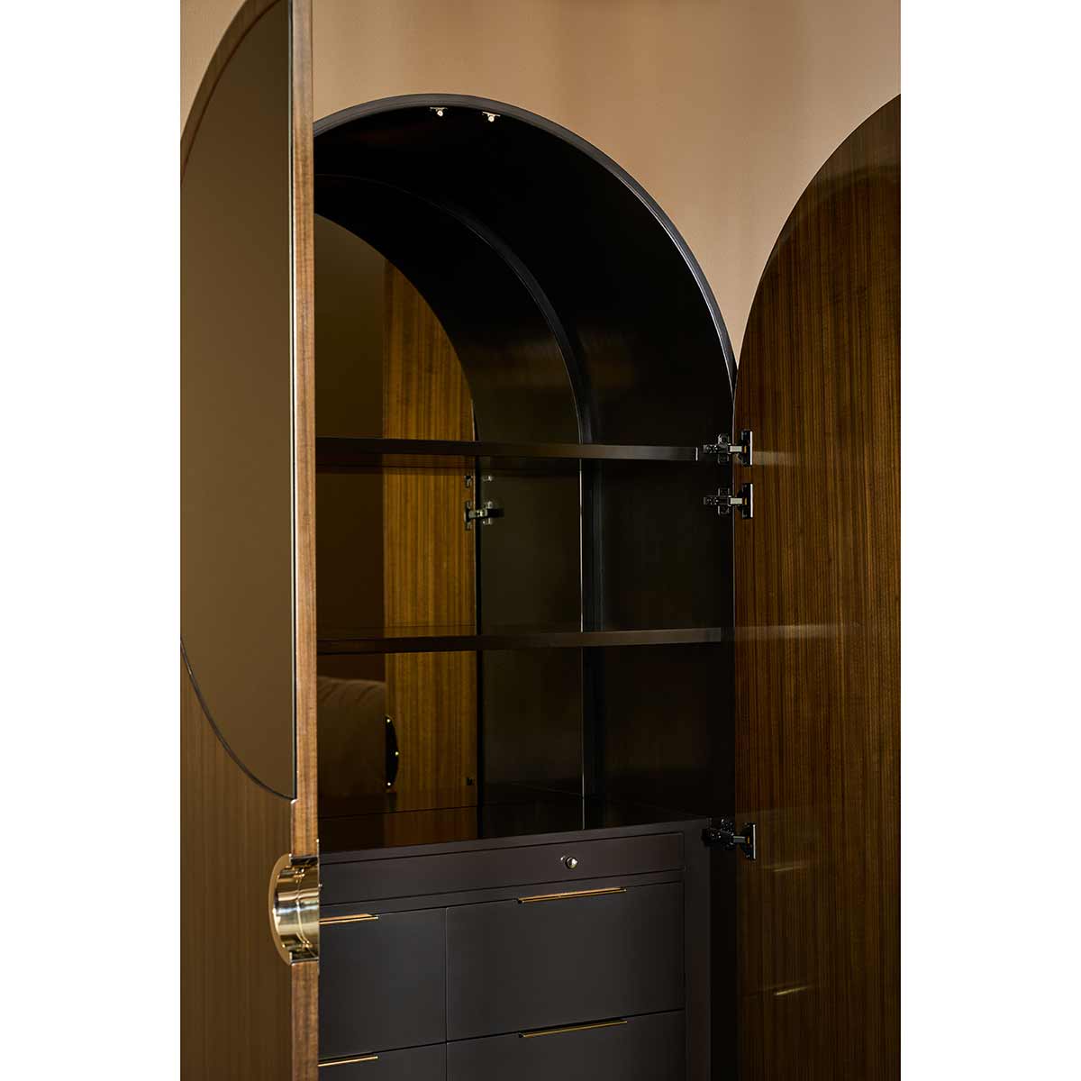 Gelee Armoire – Caramello | Caracole Fall 2024 Collection | Elegant Contemporary Luxury Exclusive Designer Furniture