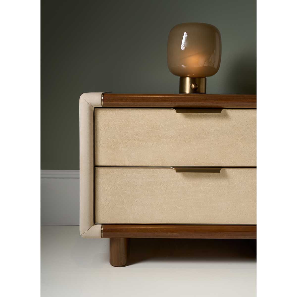 Botero Large Nightstand | Caracole Classic Collection | Elegant Contemporary Luxury Exclusive Designer Furniture