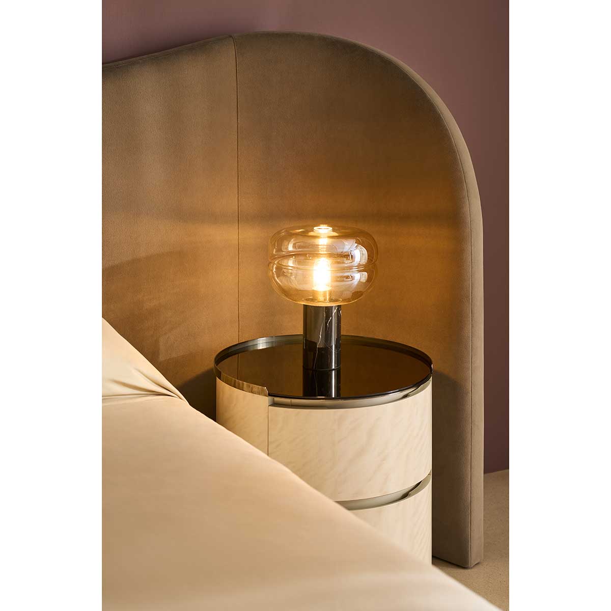 Muse Nightstand | Caracole Classic Collection | Elegant Contemporary Luxury Exclusive Designer Furniture