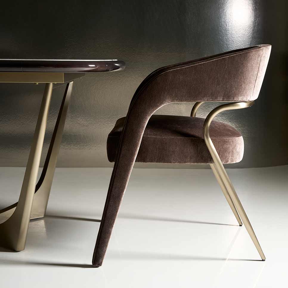 Gazelle Dining Chair | Caracole Classic Collection | Elegant Contemporary Luxury Exclusive Designer Furniture