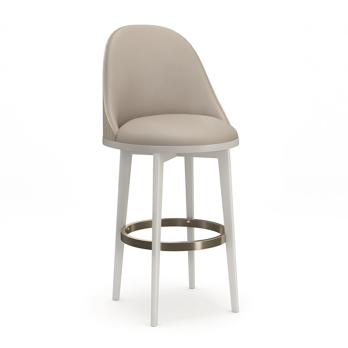 Another Round Bar Stool | Caracole Classic Collection | Elegant Contemporary Luxury Exclusive Designer Furniture