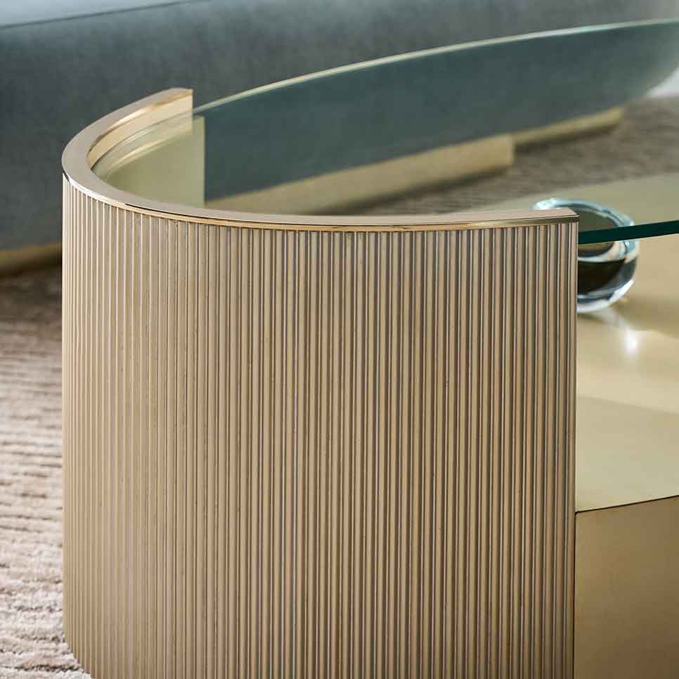 Love Oval Cocktail Table | Caracole Classic Collection | Elegant Contemporary Luxury Exclusive Designer Furniture