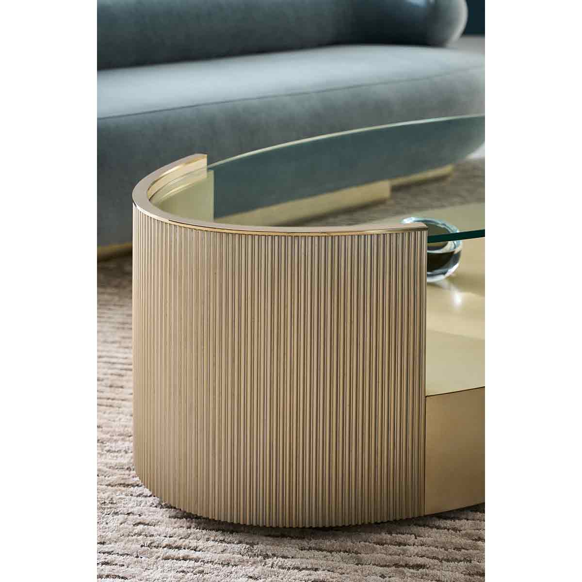 Love Oval Cocktail Table | Caracole Classic Collection | Elegant Contemporary Luxury Exclusive Designer Furniture