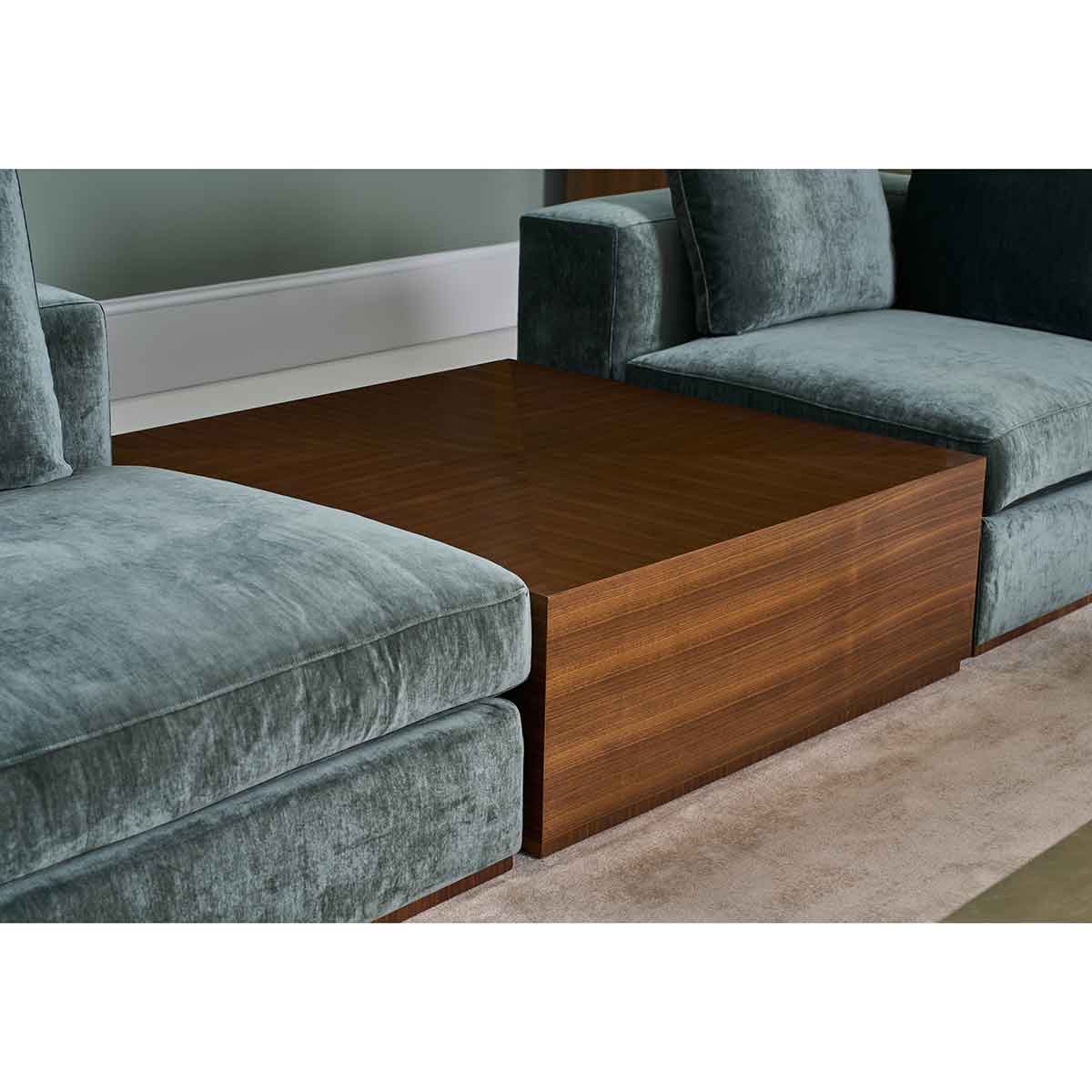 Bello Sectional - Square Cocktail Table | Caracole Classic Collection | Elegant Contemporary Luxury Exclusive Designer Furniture