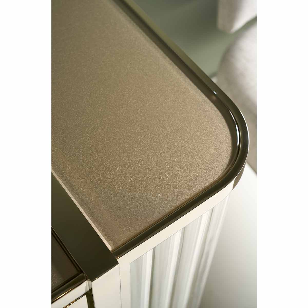 Stop And Stare Display Cabinet – Whisper of Gold | Caracole Classic | Elegant Contemporary Luxury Exclusive Designer Furniture