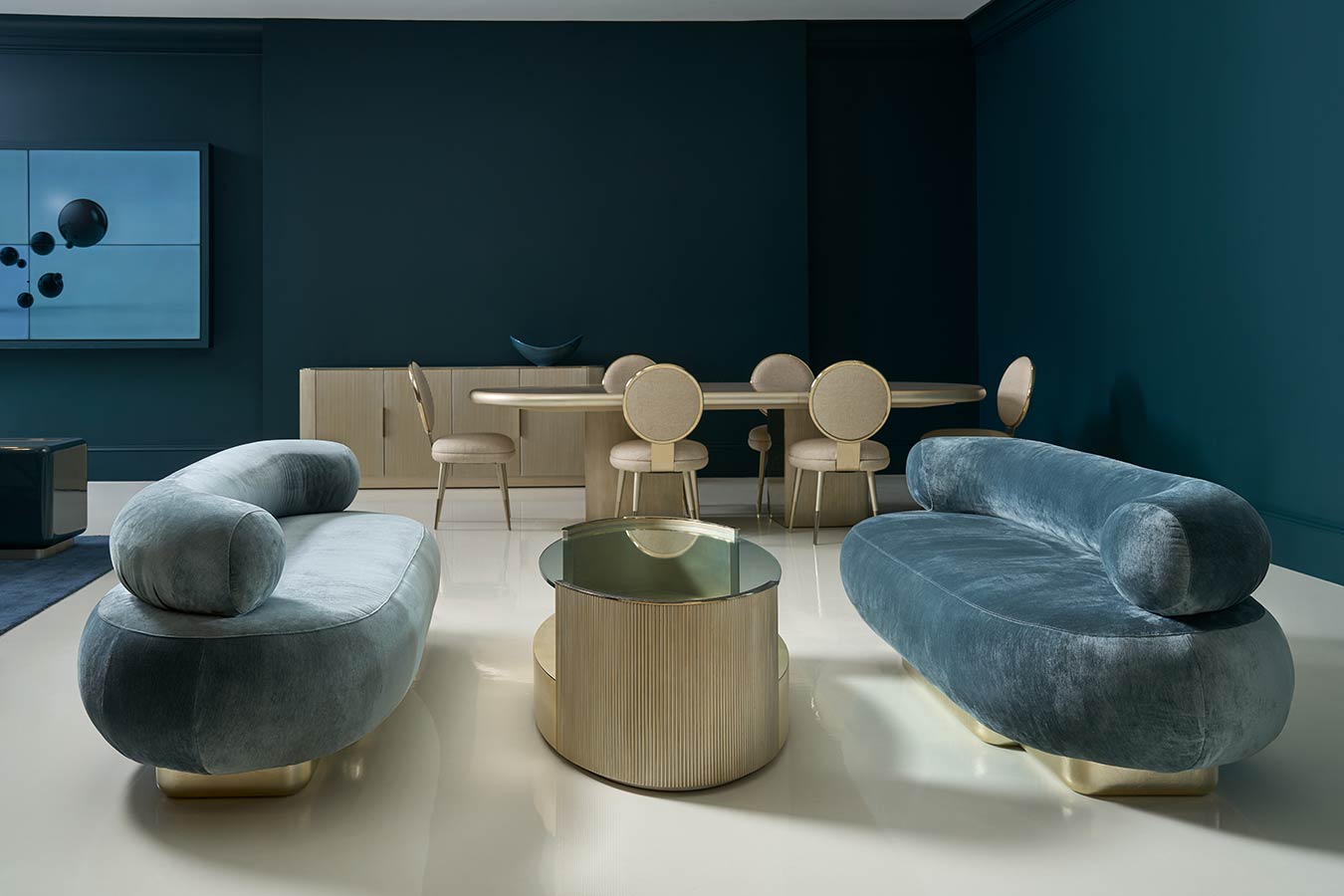 Lagoon Sofa | Caracole Classic Collection | Elegant Contemporary Luxury Exclusive Designer Furniture