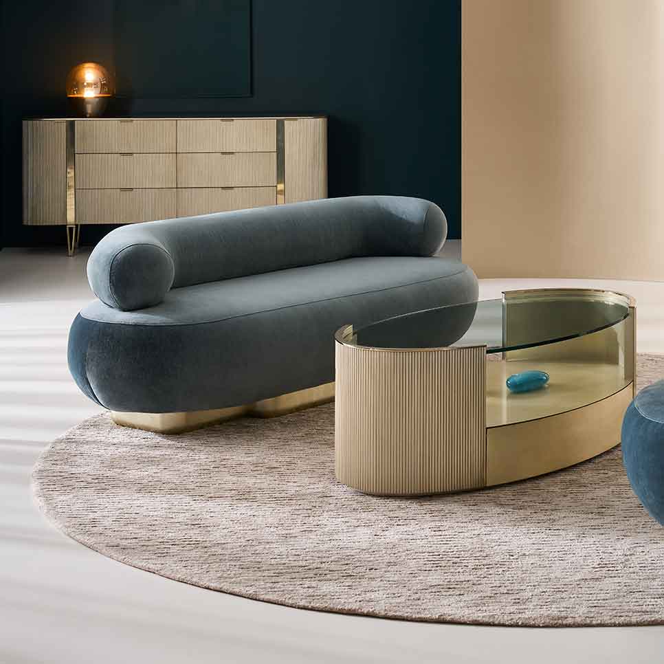 Lagoon Sofa | Caracole Classic Collection | Elegant Contemporary Luxury Exclusive Designer Furniture