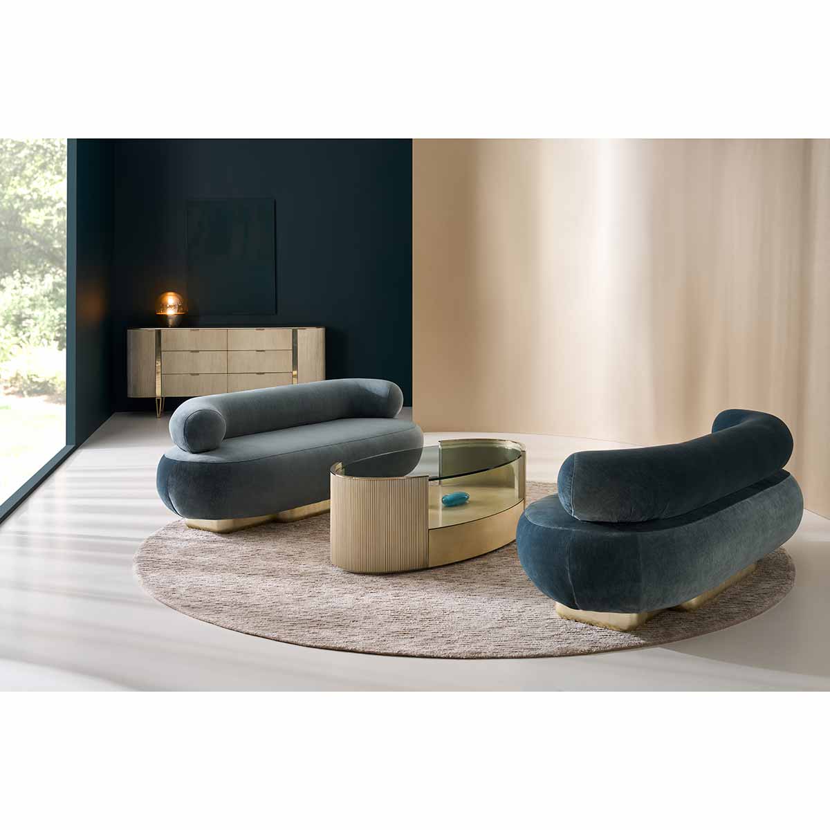 Lagoon Sofa | Caracole Classic Collection | Elegant Contemporary Luxury Exclusive Designer Furniture