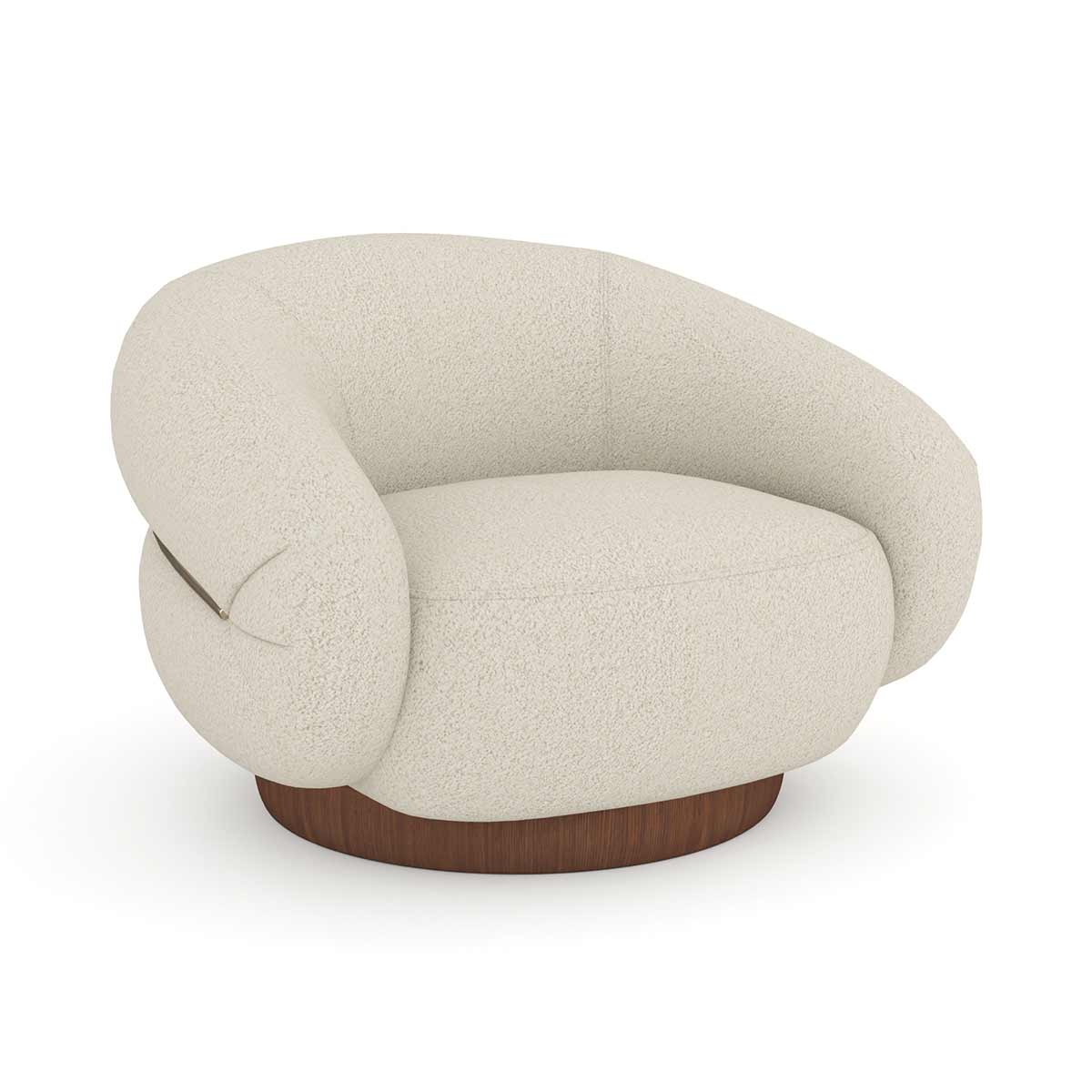 Smoosh Swivel Chair | Caracole Classic Collection | Elegant Contemporary Luxury Exclusive Designer Furniture