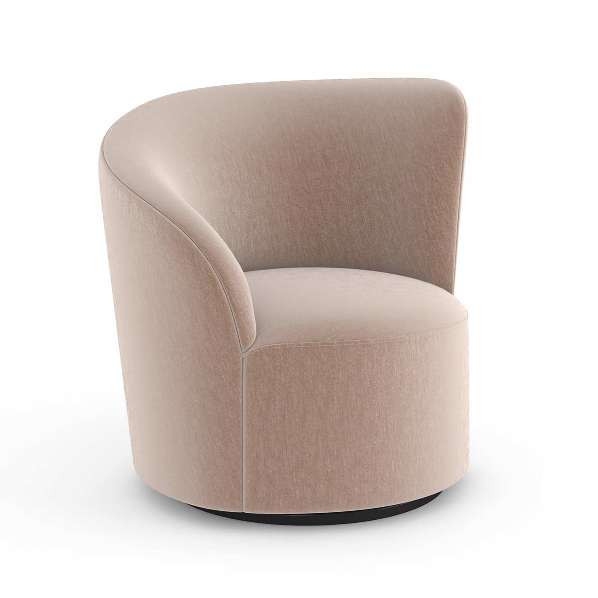 Whorl Swivel Accent Chair | Caracole Classic Collection | Elegant Contemporary Luxury Exclusive Designer Furniture