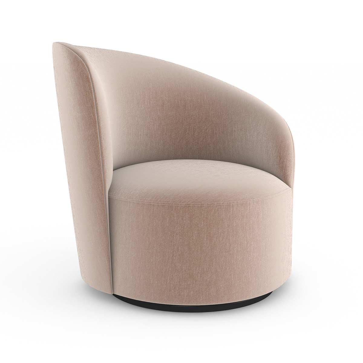 Whorl Swivel Accent Chair | Caracole Classic Collection | Elegant Contemporary Luxury Exclusive Designer Furniture