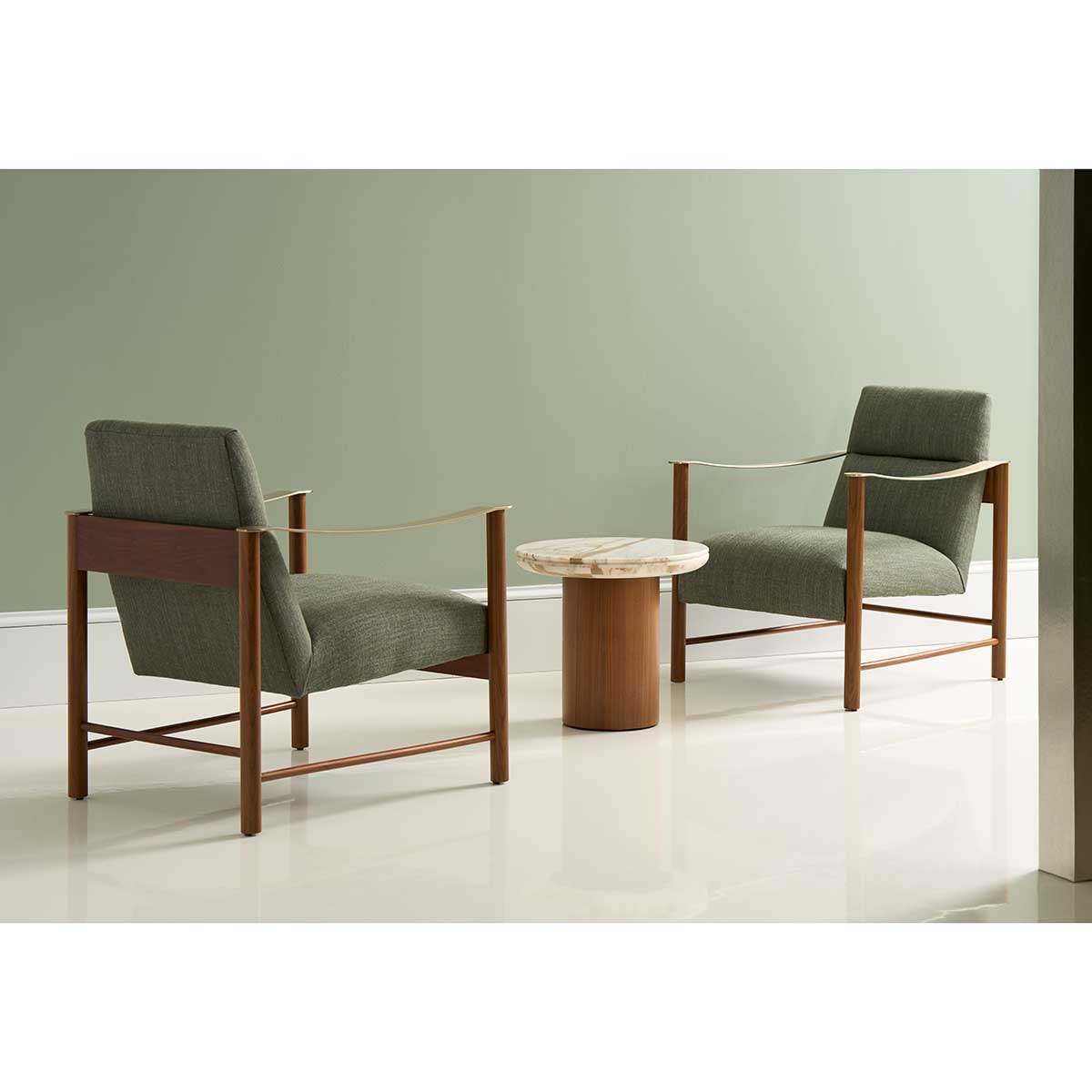 Slant Accent Chair | Caracole Classic Collection | Elegant Contemporary Luxury Exclusive Designer Furniture