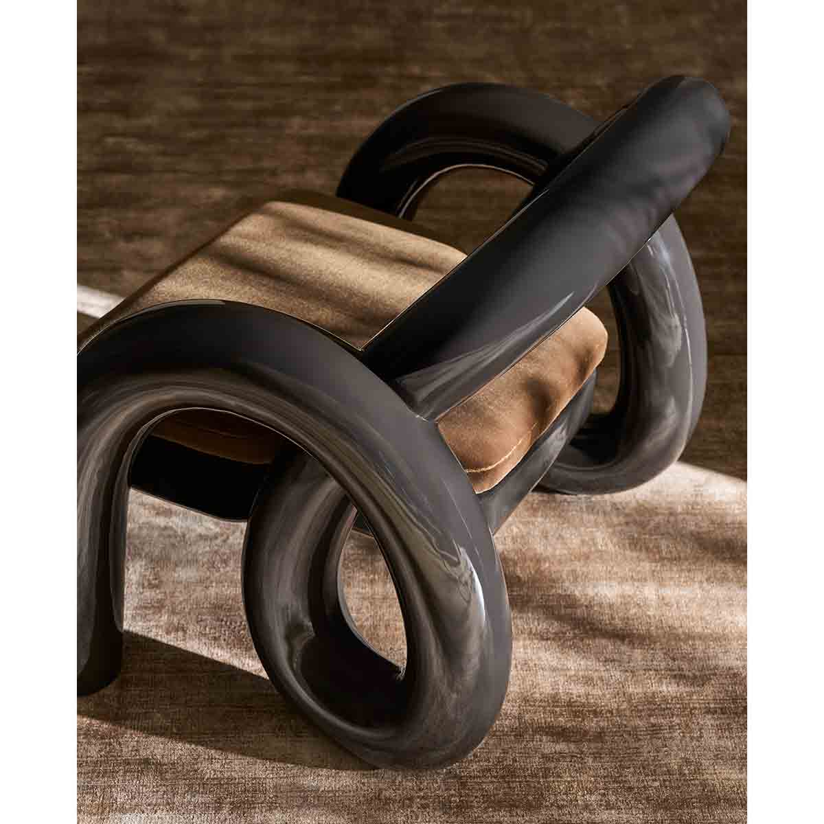 Gelee Accent Chair – Chocolate Truffle | Caracole Fall 2024 Collection | Elegant Contemporary Luxury Exclusive Designer Furniture