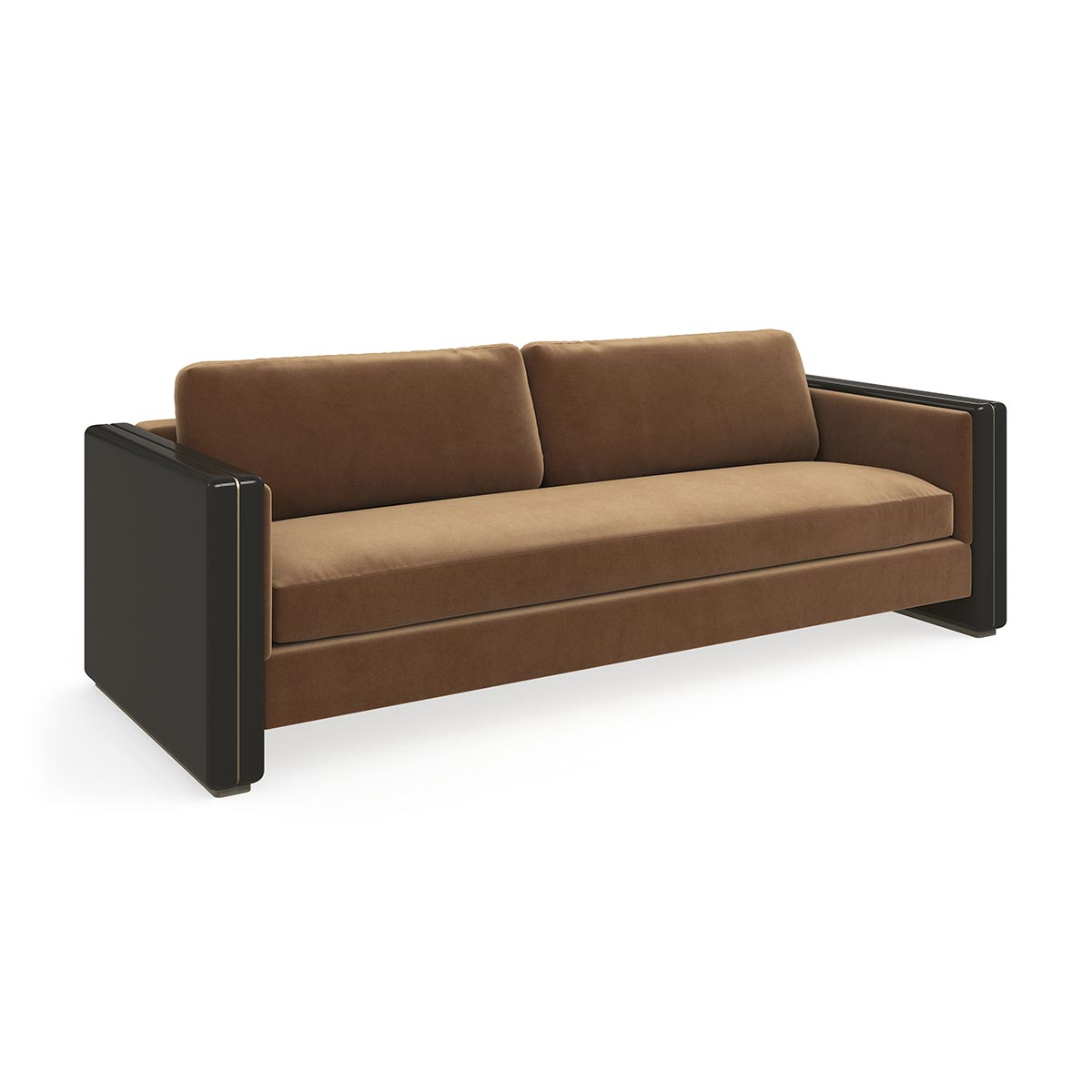 Gelee Sofa – Chocolate Truffle | Caracole Fall 2024 Collection | Elegant Contemporary Luxury Exclusive Designer Furniture