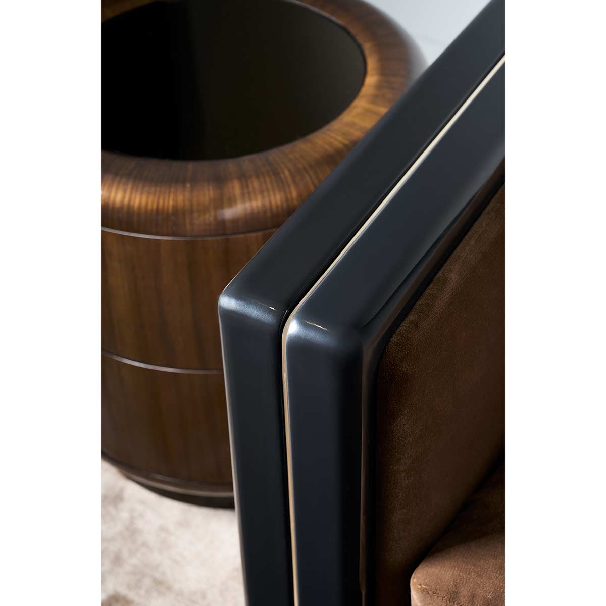 Gelee Sofa – Chocolate Truffle | Caracole Fall 2024 Collection | Elegant Contemporary Luxury Exclusive Designer Furniture