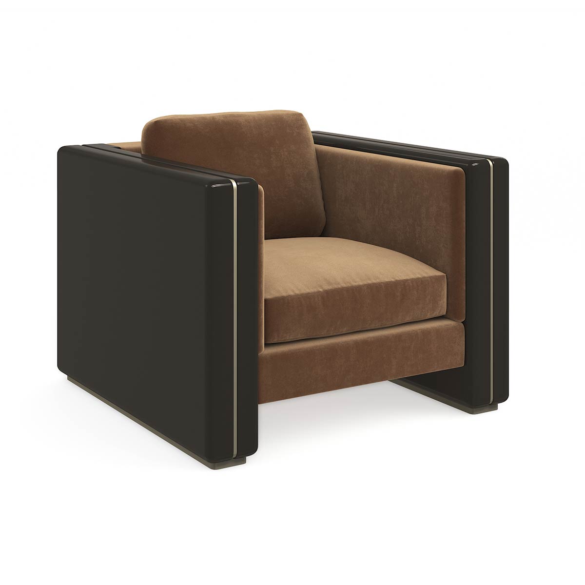 Gelee Chair – Chocolate Truffle | Caracole Fall 2024 Collection | Elegant Contemporary Luxury Exclusive Designer Furniture