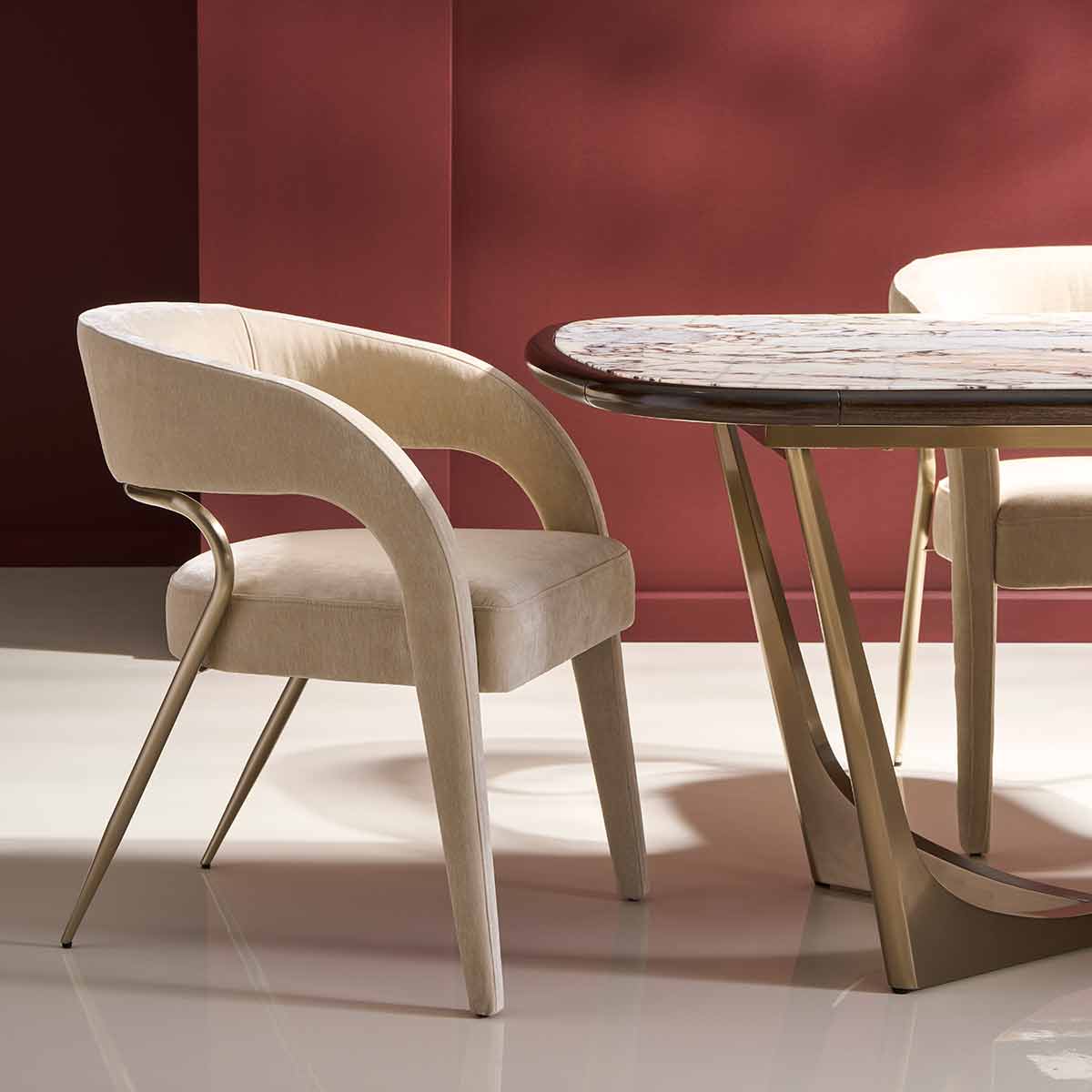 Gazelle Dining Chair | Caracole Classic Collection | Elegant Contemporary Luxury Exclusive Designer Furniture