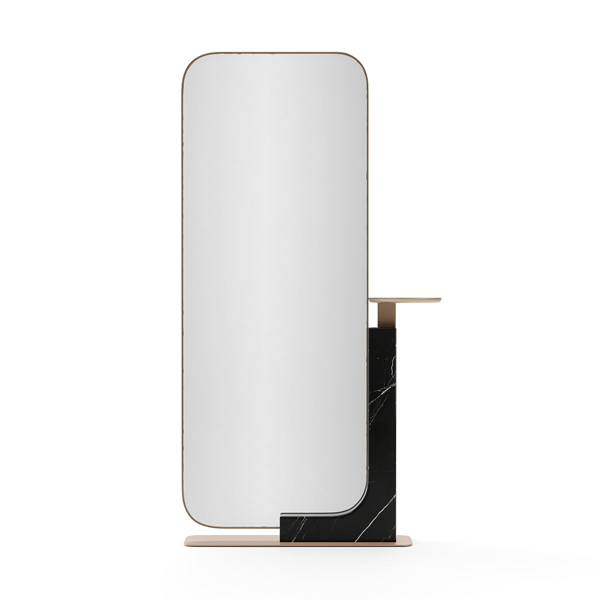 Overlap Floor Mirror Dark | Caracole Spring 2025 Collection | Elegant Contemporary Luxury Exclusive Designer Furniture