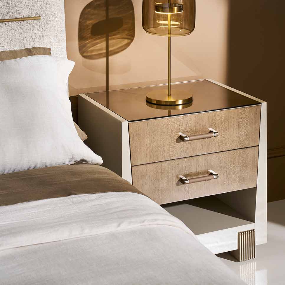 Counter Balance Nightstand | Caracole Spring 2025 Collection | Elegant Contemporary Luxury Exclusive Designer Furniture