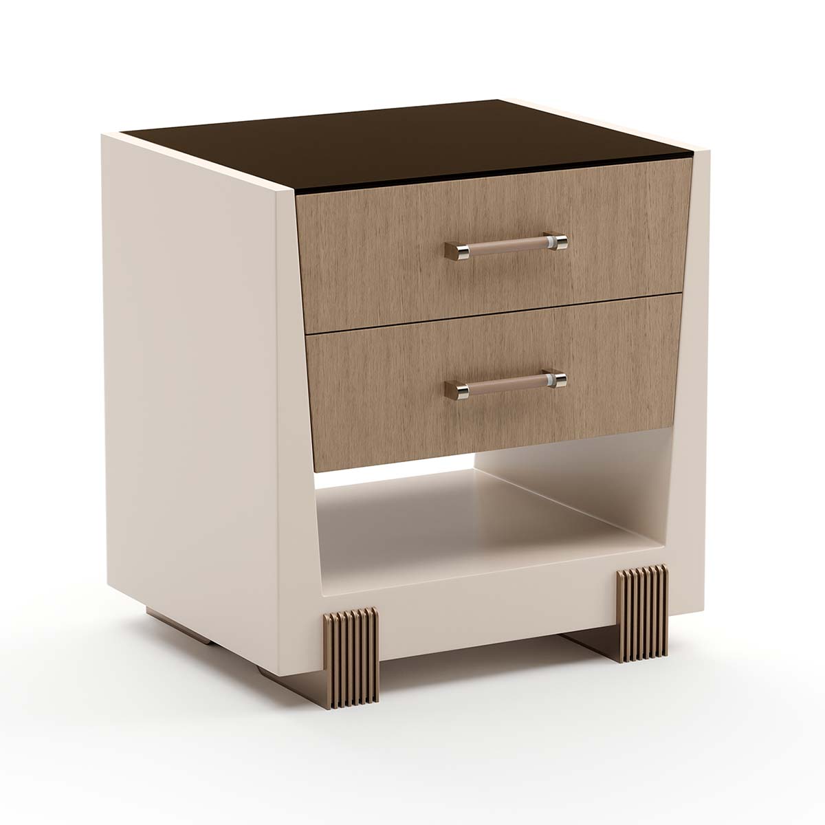 Counter Balance Nightstand | Caracole Spring 2025 Collection | Elegant Contemporary Luxury Exclusive Designer Furniture