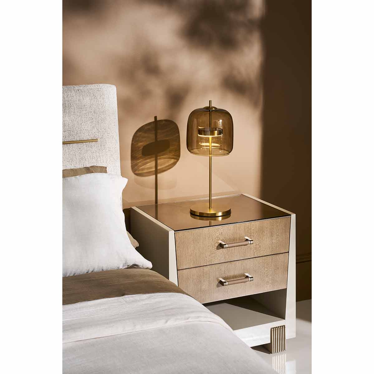 Counter Balance Nightstand | Caracole Spring 2025 Collection | Elegant Contemporary Luxury Exclusive Designer Furniture