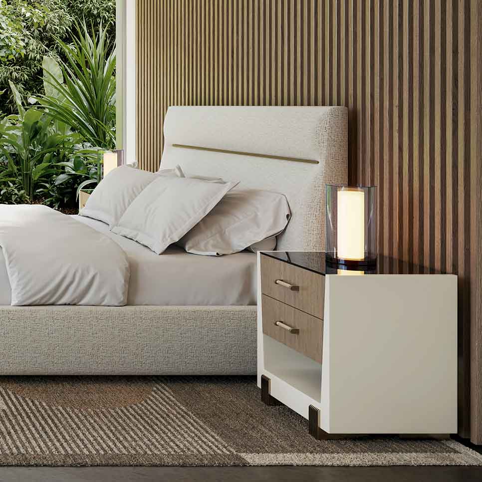 Counter Balance Bed | Caracole Spring 2025 Collection | Elegant Contemporary Luxury Exclusive Designer Furniture