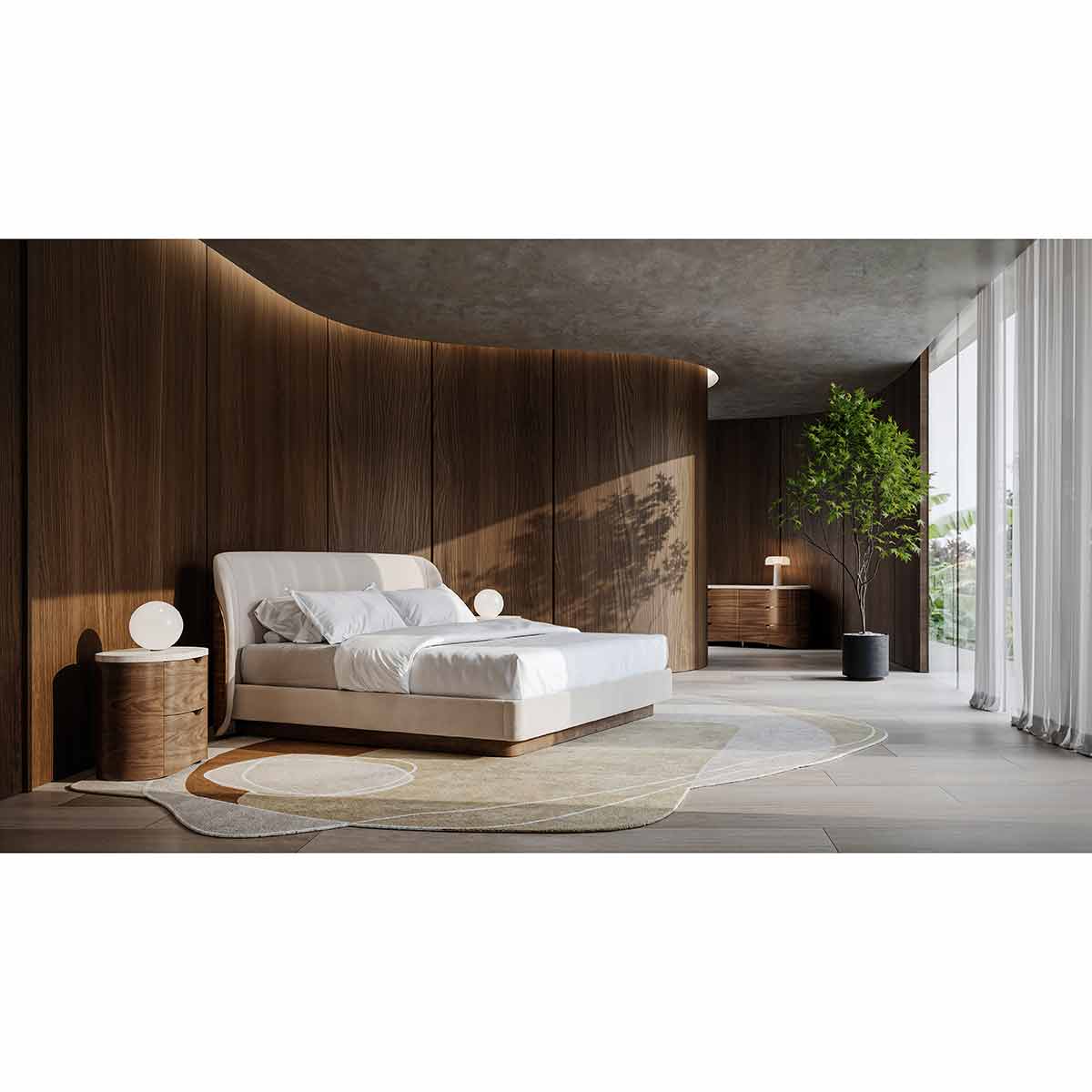 Fleur Bed | Caracole Spring 2025 Collection | Elegant Contemporary Luxury Exclusive Designer Furniture
