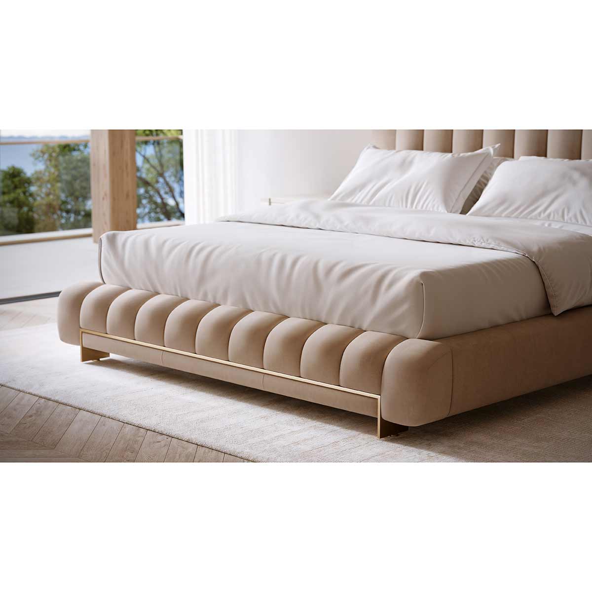 Well Balanced Bed Ecru | Caracole Spring 2025 Collection | Elegant Contemporary Luxury Exclusive Designer Furniture