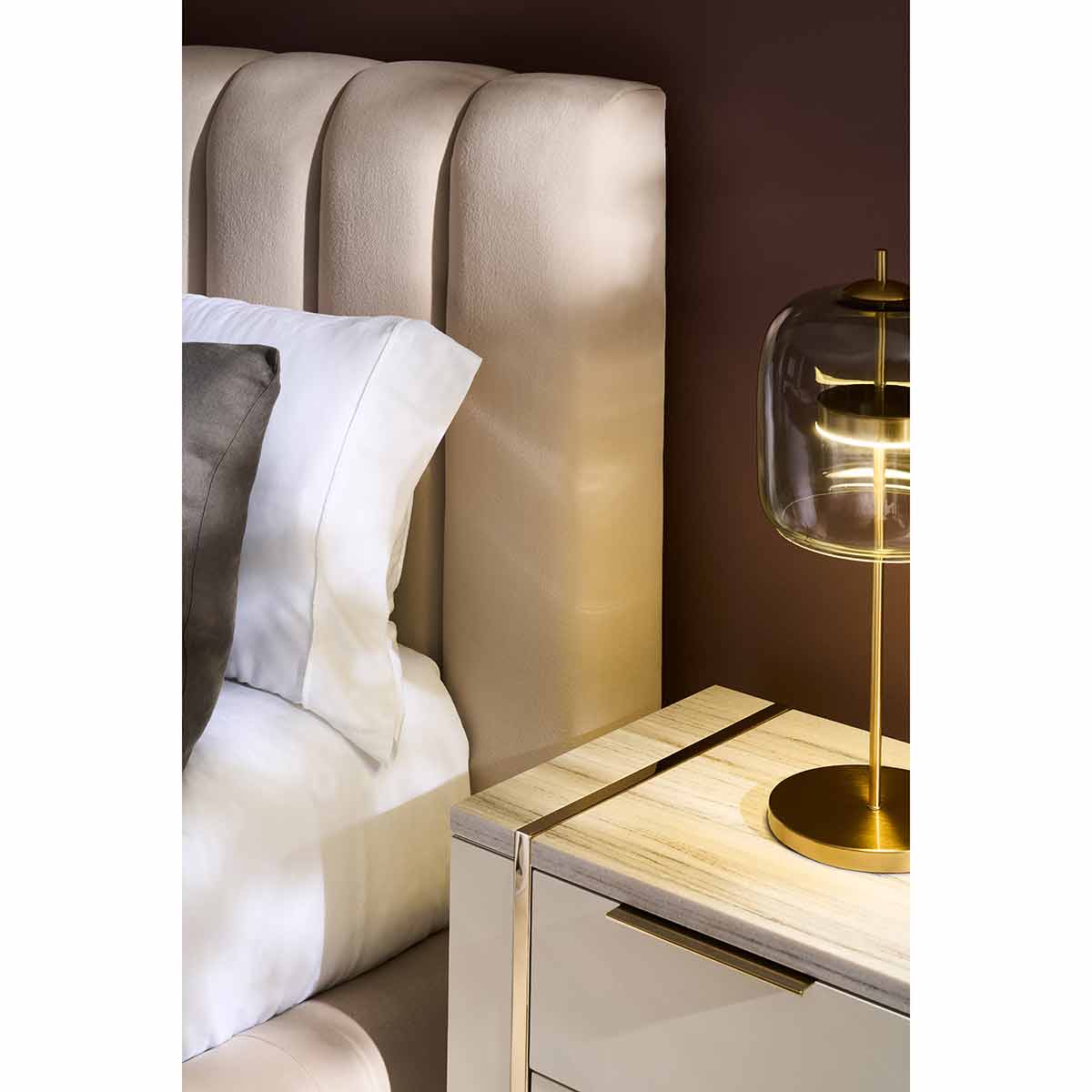 Well Balanced Bed Ecru | Caracole Spring 2025 Collection | Elegant Contemporary Luxury Exclusive Designer Furniture