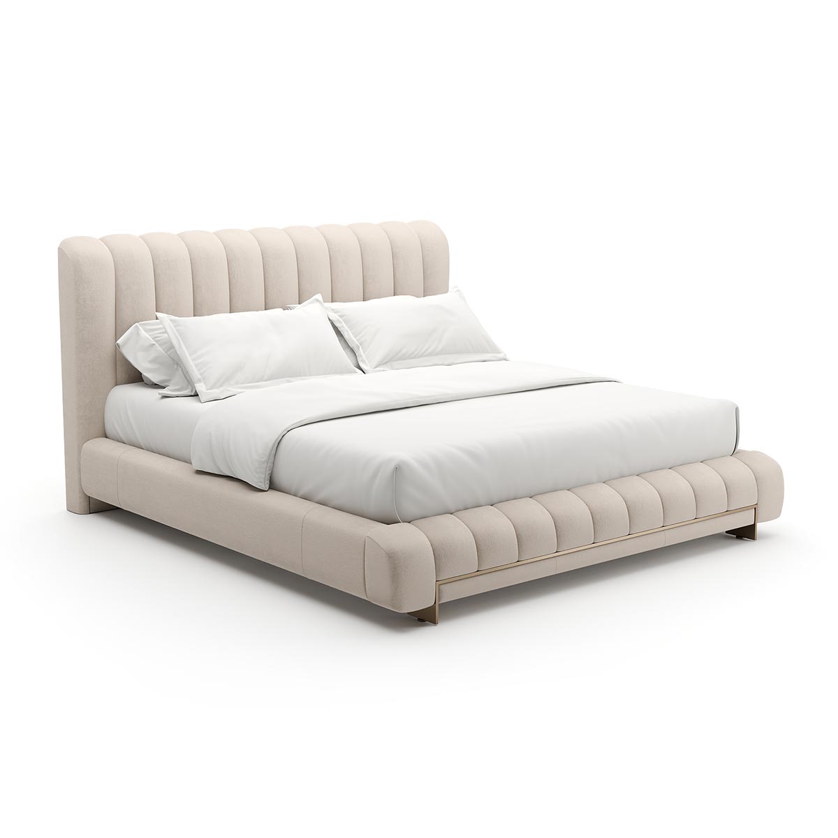 Well Balanced Bed Ecru | Caracole Spring 2025 Collection | Elegant Contemporary Luxury Exclusive Designer Furniture