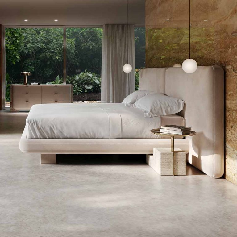 Overlap Bed – Ivory | Caracole Spring 2025 Collection | Elegant Contemporary Luxury Exclusive Designer Furniture