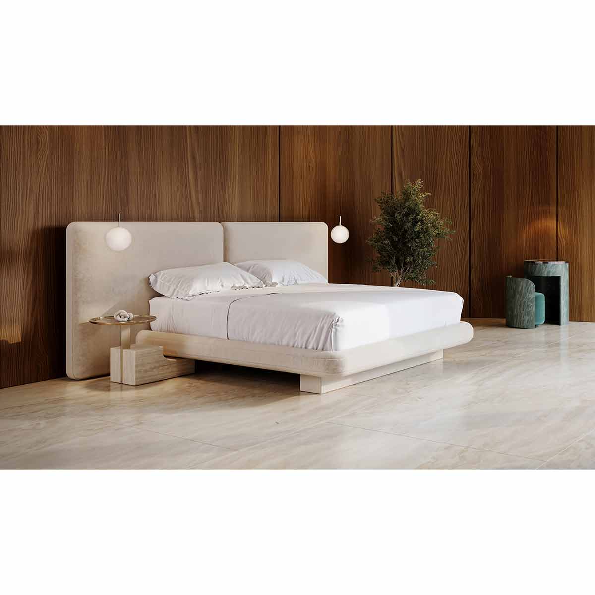 Overlap Bed – Ivory | Caracole Spring 2025 Collection | Elegant Contemporary Luxury Exclusive Designer Furniture