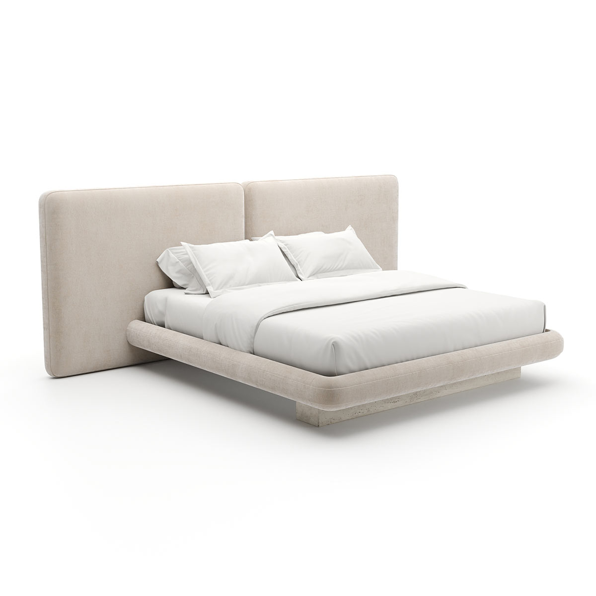 Overlap Bed – Ivory | Caracole Spring 2025 Collection | Elegant Contemporary Luxury Exclusive Designer Furniture