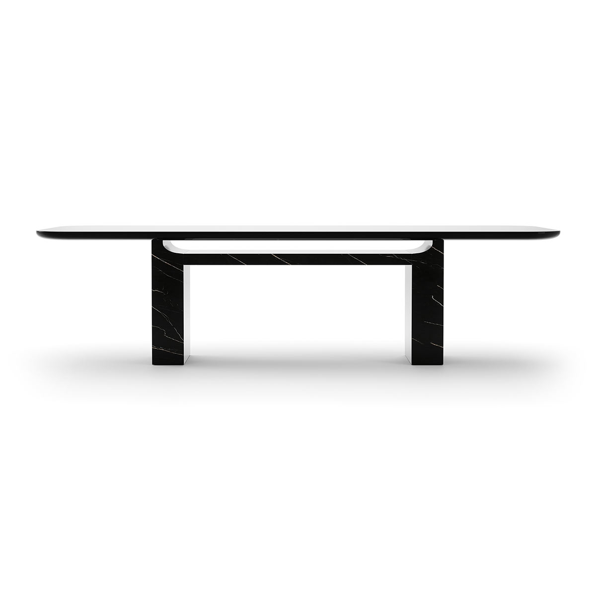 Overlap Dining Table Dark - Image 8