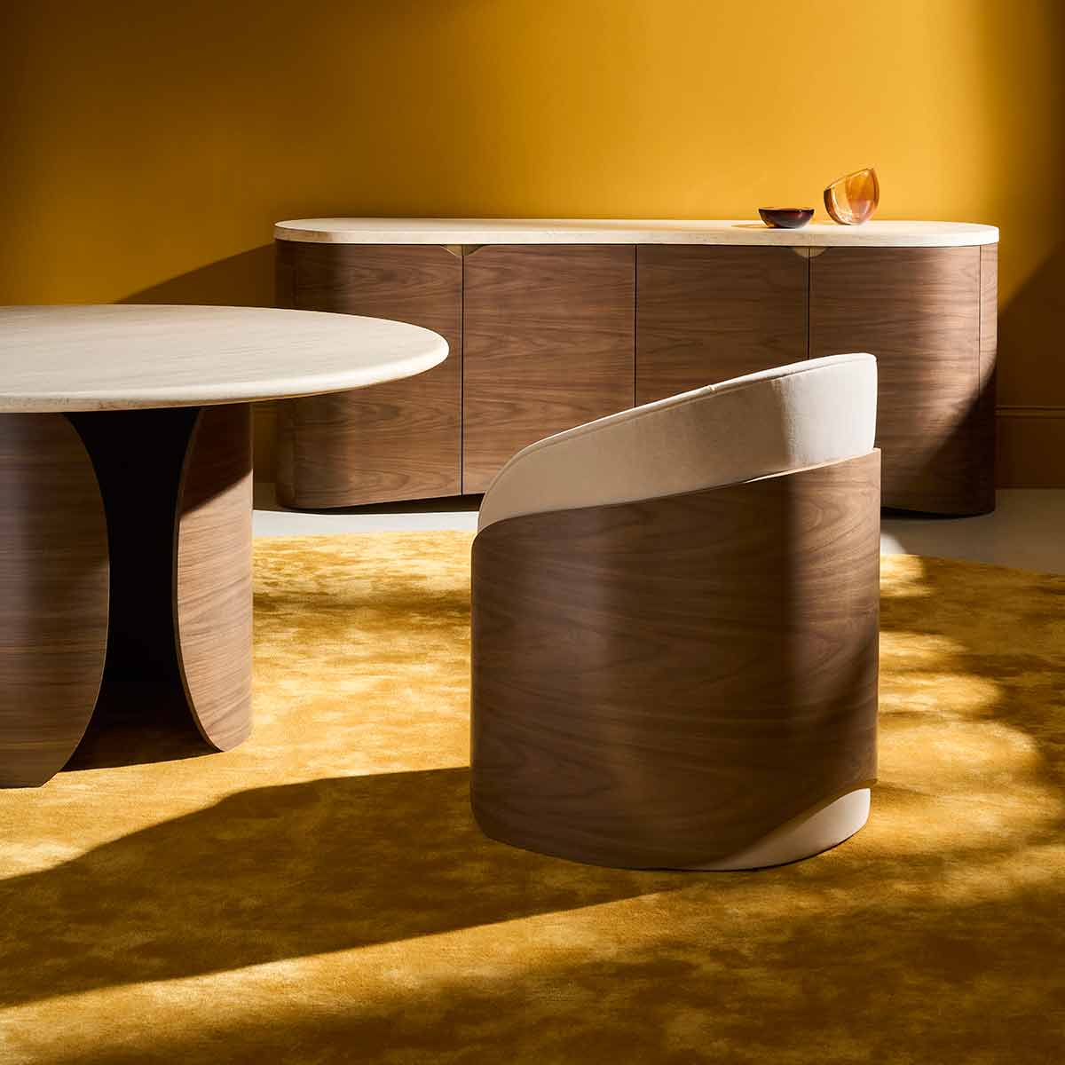 Fleur Dining Table | Caracole Spring 2025 Collection | Elegant Contemporary Luxury Exclusive Designer Furniture