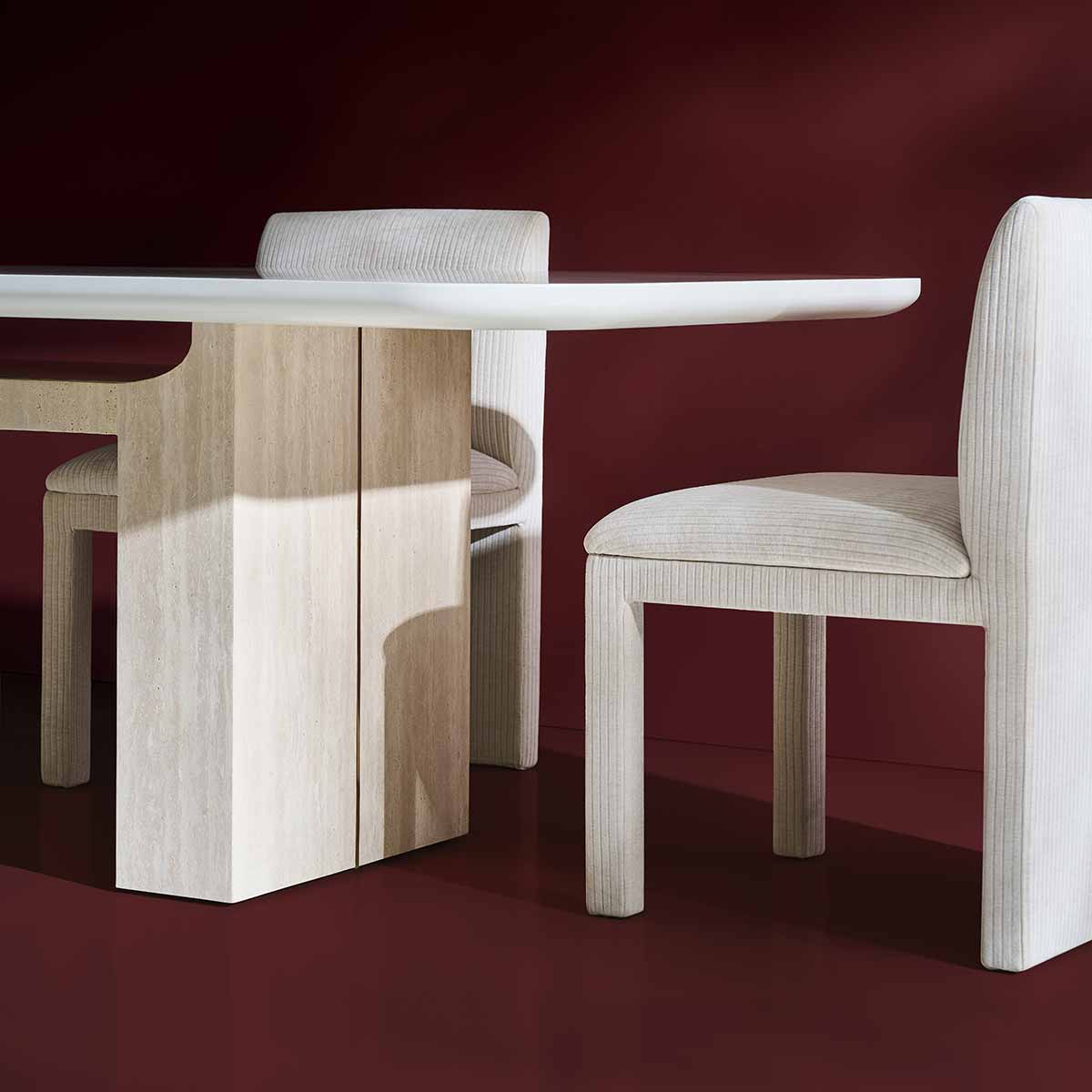 Overlap Dining Table Light | Caracole Spring 2025 Collection | Elegant Contemporary Luxury Exclusive Designer Furniture