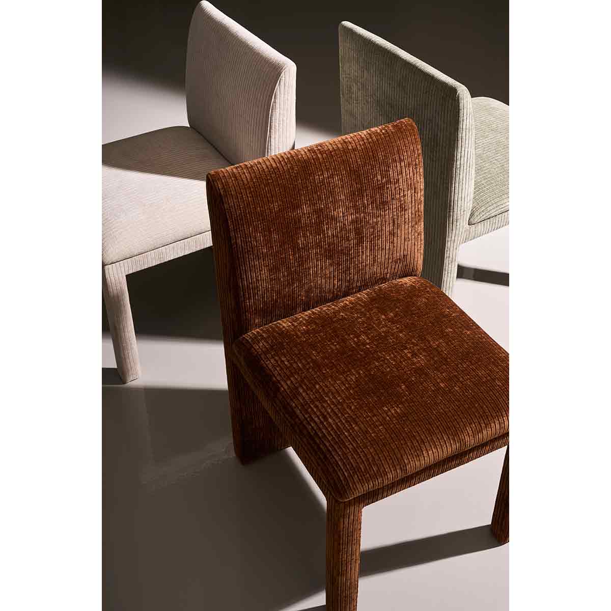 Precipice Dining Chair – Saffron | Caracole Spring 2025 Collection | Elegant Contemporary Luxury Exclusive Designer Furniture