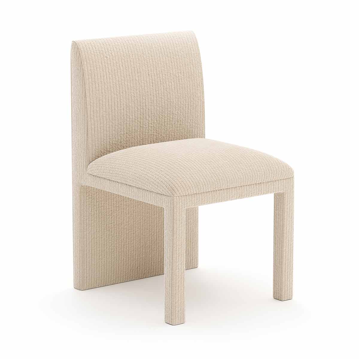 Precipice Dining Chair – Oatmeal | Caracole Spring 2025 Collection | Elegant Contemporary Luxury Exclusive Designer Furniture