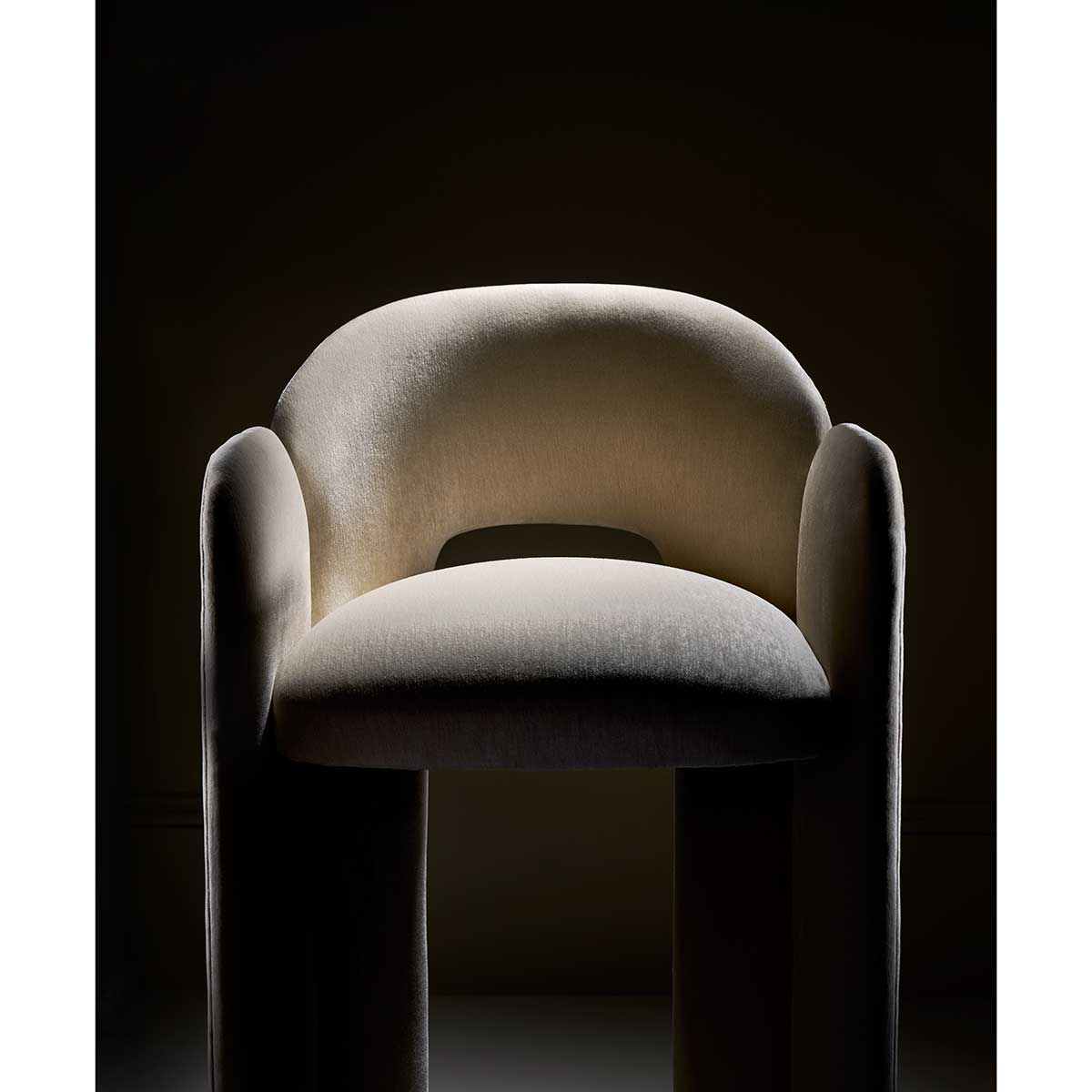 Overlap Bar Stool | Caracole Spring 2025 Collection | Elegant Contemporary Luxury Exclusive Designer Furniture