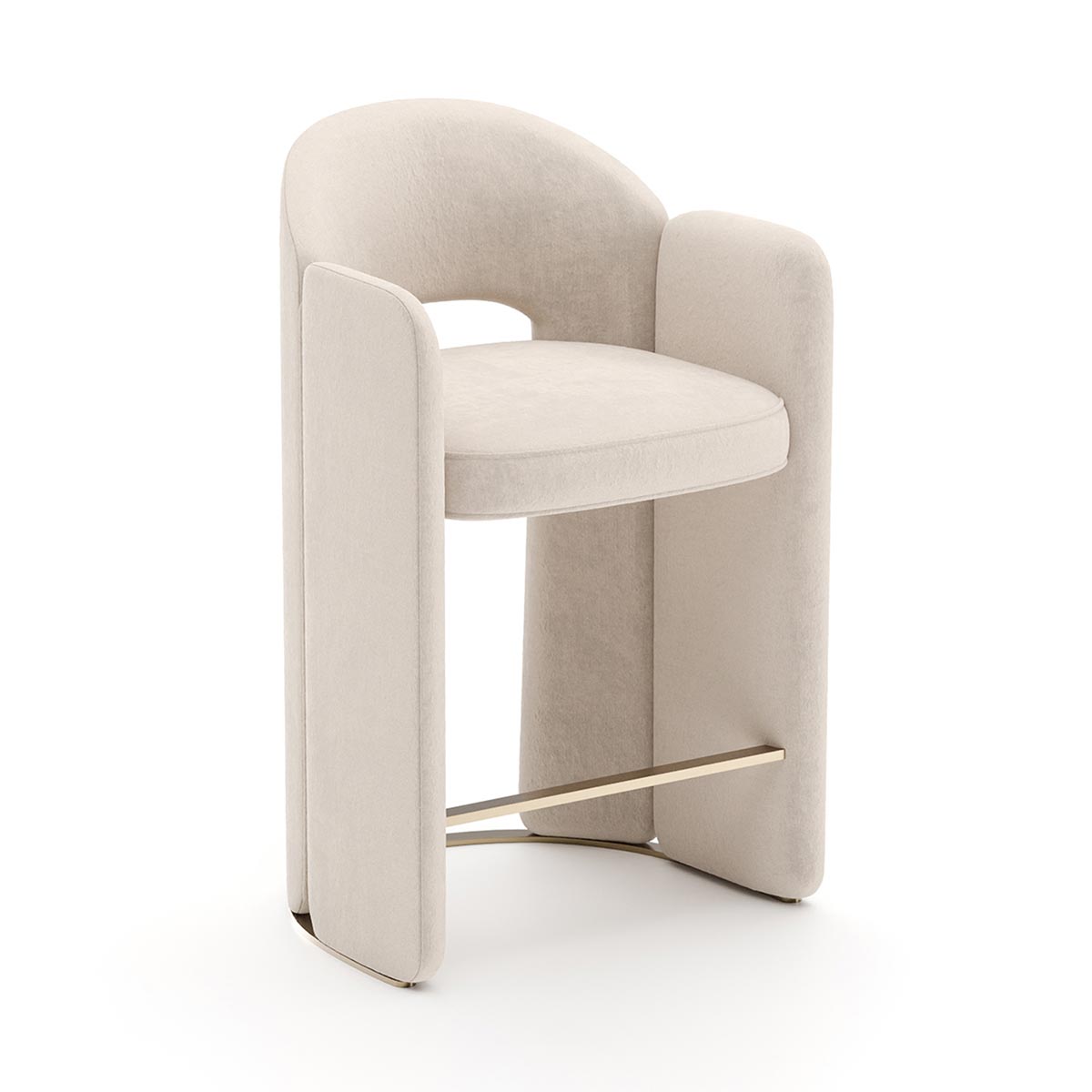 Overlap Counter Stool | Caracole Spring 2025 Collection | Elegant Contemporary Luxury Exclusive Designer Furniture