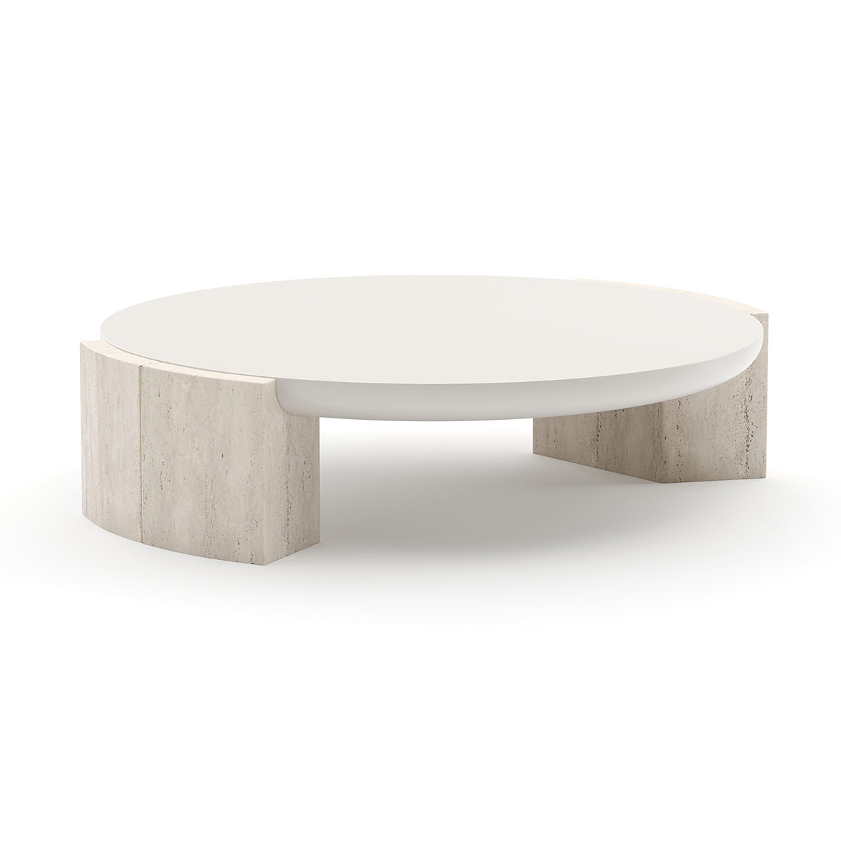 Overlap Round Cocktail Table | Caracole Spring 2025 Collection | Elegant Contemporary Luxury Exclusive Designer Furniture