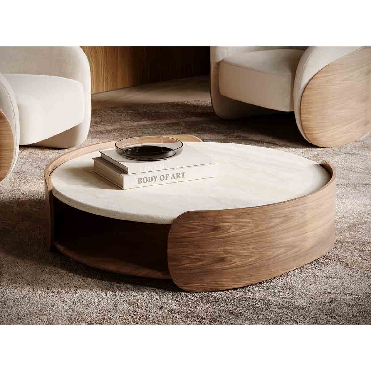 Fleur Cocktail Table | Caracole Spring 2025 Collection | Elegant Contemporary Luxury Exclusive Designer Furniture