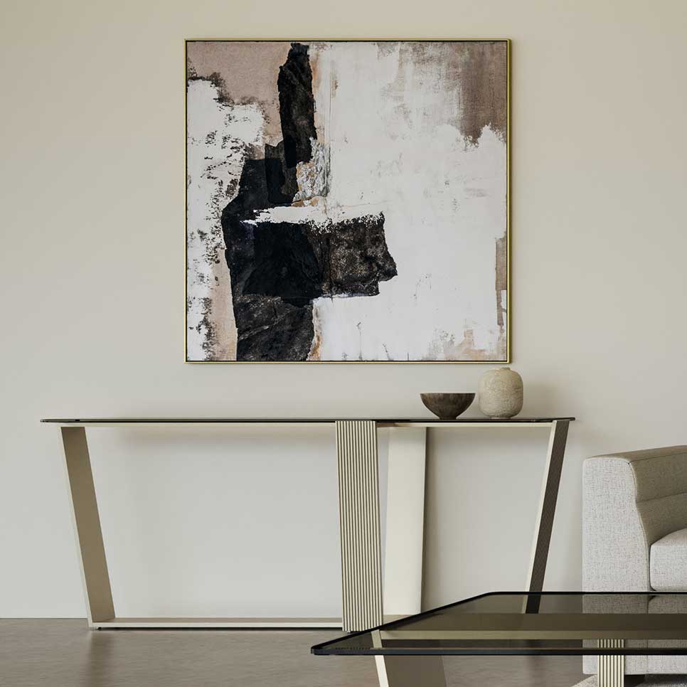 Counter Balance Console Table | Caracole Spring 2025 Collection | Elegant Contemporary Luxury Exclusive Designer Furniture