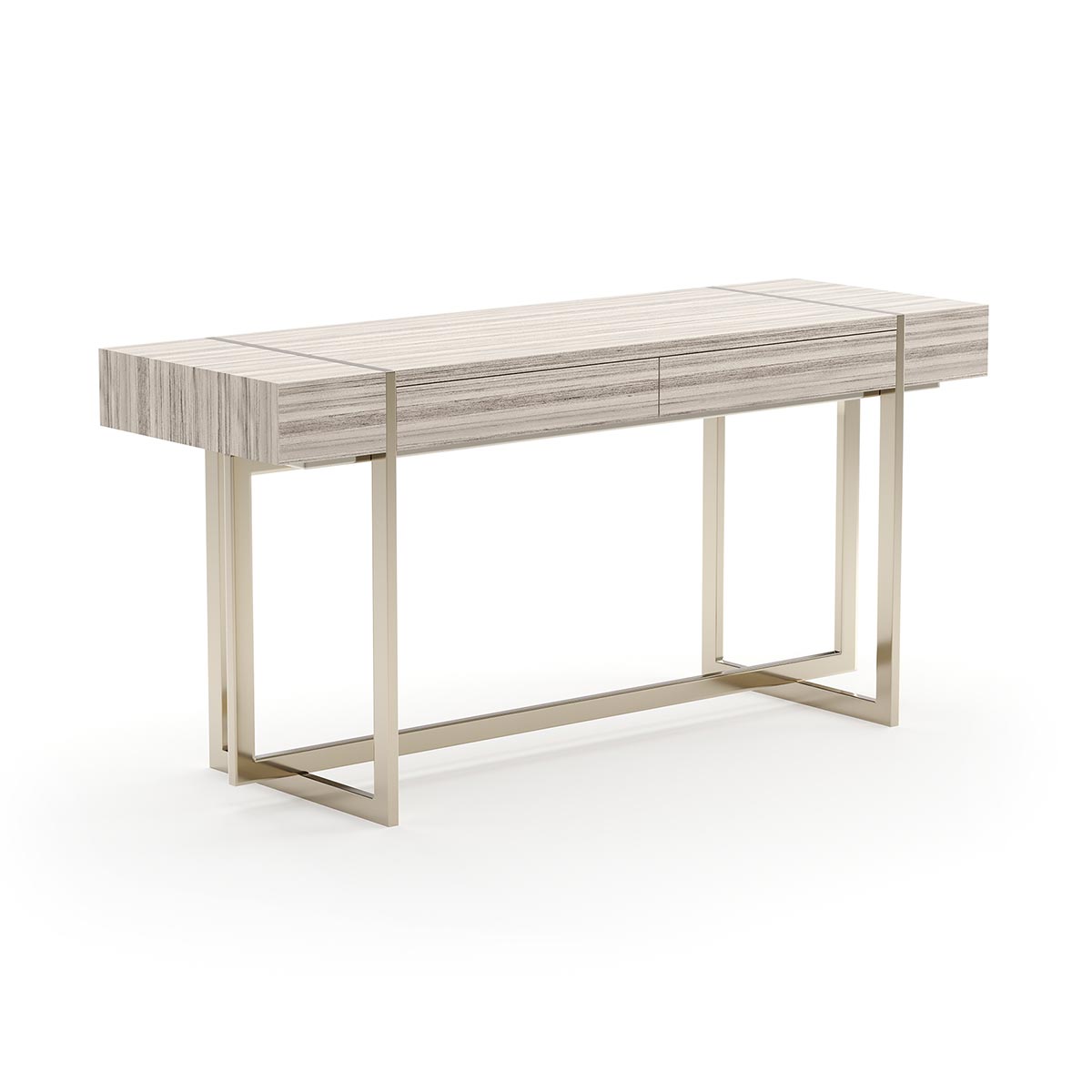 Wish You Were Here Console Table Light | Caracole Spring 2025 Collection | Elegant Contemporary Luxury Exclusive Designer Furniture