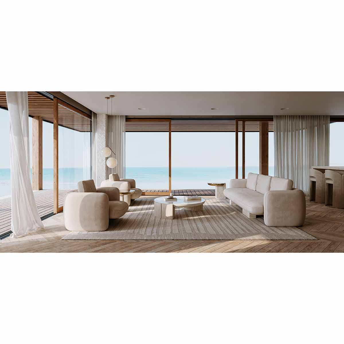 Overlap Sofa | Caracole Spring 2025 Collection | Elegant Contemporary Luxury Exclusive Designer Furniture